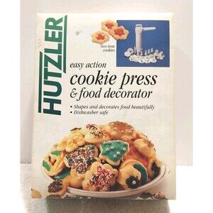 Hutzler Easy Action Cookie Press & Food Decorator set NEW #B029